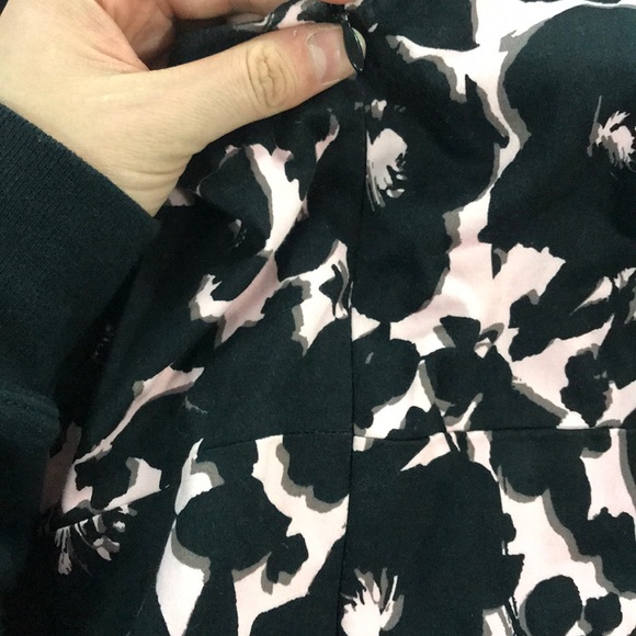 Black & Pink Floral Sleeveless Knee Length Dress - Picture 8 of 8